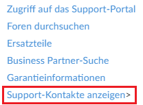 Link zum Support