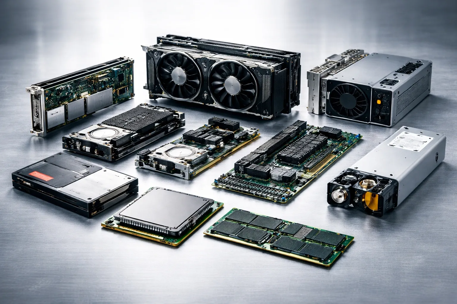 Server Komponenten für HPE, Dell, Lenovo und Fujitsu – CPUs, RAM, SSDs und mehr