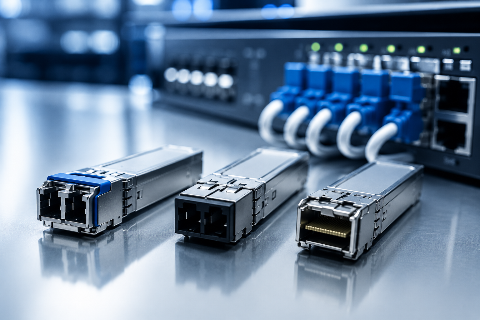 SFP, SFP+ und QSFP Module und Transceiver von 1G bis 800G