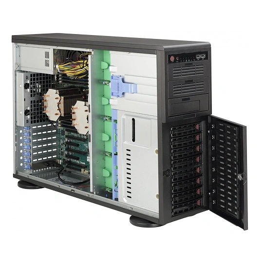 Supermicro Intel/AMD 8xLFF/SFF 1x668W-No-Hot-Plug 4U Configure-to-order Tower Server