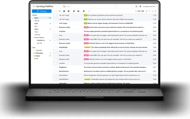 Synology MailPlus Webclient