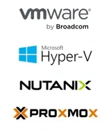 VMware, Microsoft Hyper-V, Nutanix und Proxmox