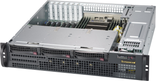 Supermicro SC825MBTQC-R802LPB Intel® Xeon® Scalable Dual CPU 3xLFF 2x800W 2U Rack Server