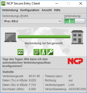 NCP Secure Entry Client Windows ESD Vollversion Deutsch 1-9 User