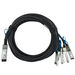 BlueOptics 100Gb 3m QSFP28 100GBASE-CR4 DAC (Breakout auf 4x25G)(XXV4DACBL3M-BL)