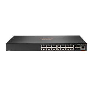 HPE CX 6200F 24x 1Gb BASE-T / 4x 10Gb SFP+ Managed L3 PoE+ 370W intern 1U Rackmount Switch