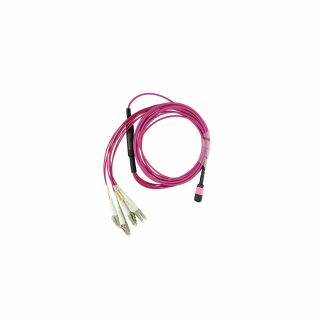 Dell EMC CBL-MPO12-4LC-OM4-5M kompatibles MPO-4xLC Multimode OM4 Patchkabel 5 Meter
