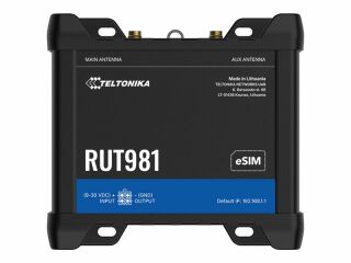 Teltonika RUT981 LTE WiFi4 4xGbE 2xSIM SD-WAN PoE DIN-Rail Wireless Industrie-Router