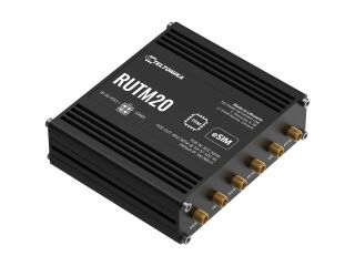 Teltonika RUTM20 5G (3.4 Gbps) WiFi5 2xGbE 2xSIM DIN-Rail Wireless Industrie-Router
