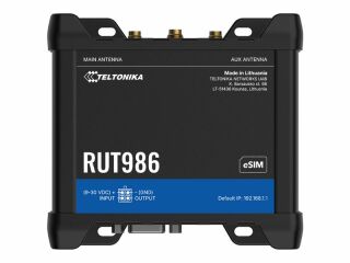 Teltonika RUT986 LTE WiFi4 4xGbE 2xSIM PoE DIN-Rail Wireless Industrie-Router
