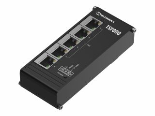 Teltonika TSF000 5x 100Mb BASE-T Unmanaged L2 PoE+ 120W extern DIN-Rail Switch