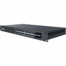 Teltonika SWM282 24x 1Gb BASE-T / 4x 1Gb SFP Managed L2+ PoE+ 300W intern 1U Rackmount Switch