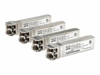 HPE 16Gb SFP+ Fibre Channel SW MMF 125m 850nm LC Transceiver für HPE MSA P88918-B25 (4er-Pack)