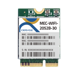 Cervoz MEC-WIFI-2052B-30 | M.2 2230 E-Key Wi-Fi 7 + Bluetooth 5.4 Modul, Tri-Band, 2T2R, 2882 Mbit/s, MLO