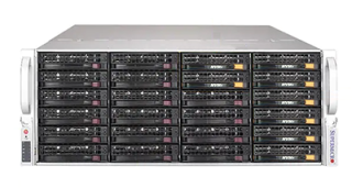 Supermicro SuperServer 6049GP-TRT no-CPU no-RAM 24xLFF LSISAS3108 10Gb-2p-BASE-T 4x2000W 4HE Rack Server