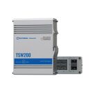 Teltonika TSW200 2x 1Gb SFP / 8x 1Gb BASE-T Unmanaged L2 PoE+ 240W DC DIN-Rail Switch