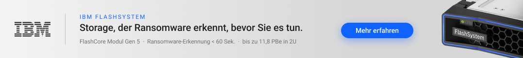 IBM FlashSystem – Storage, der Ransomware erkennt, bevor Sie es tun. Jetzt beraten lassen.