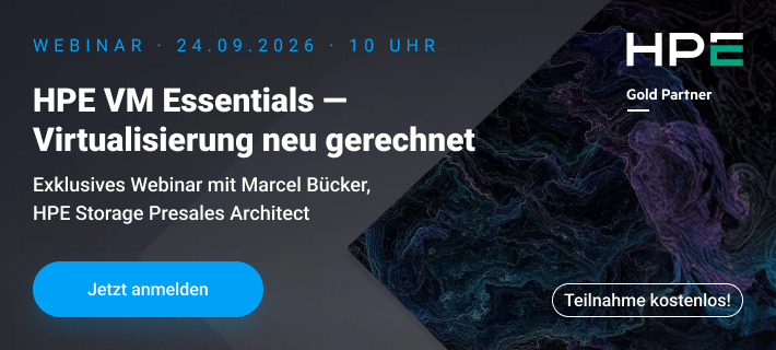 Webinar: HPE VM Essentials – jetzt kostenlos anmelden